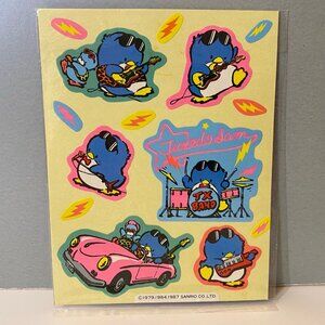 Vintage Sanrio 1987 Artbloom Tuxedo Sam Neon Stickers